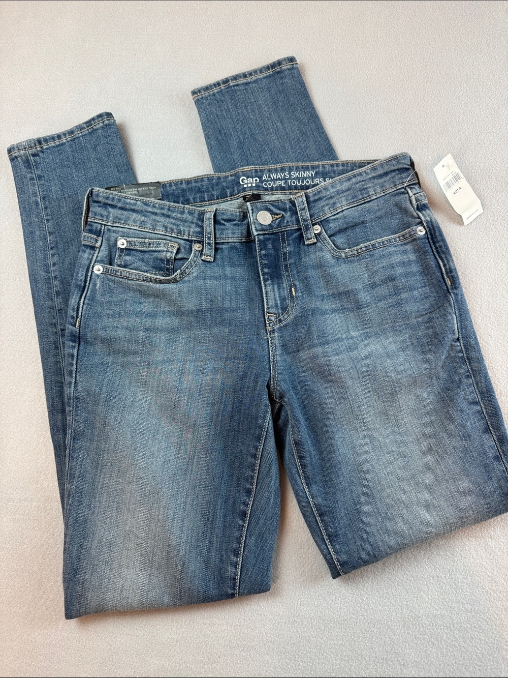 GAP Always Skinny Medium Blue Jeans Women’s 4 NWT